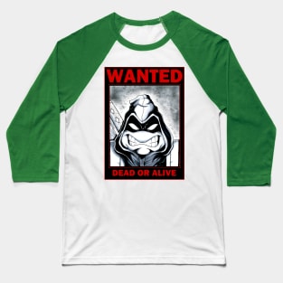 Wanted Last Ronin Turtle Baseball T-Shirt